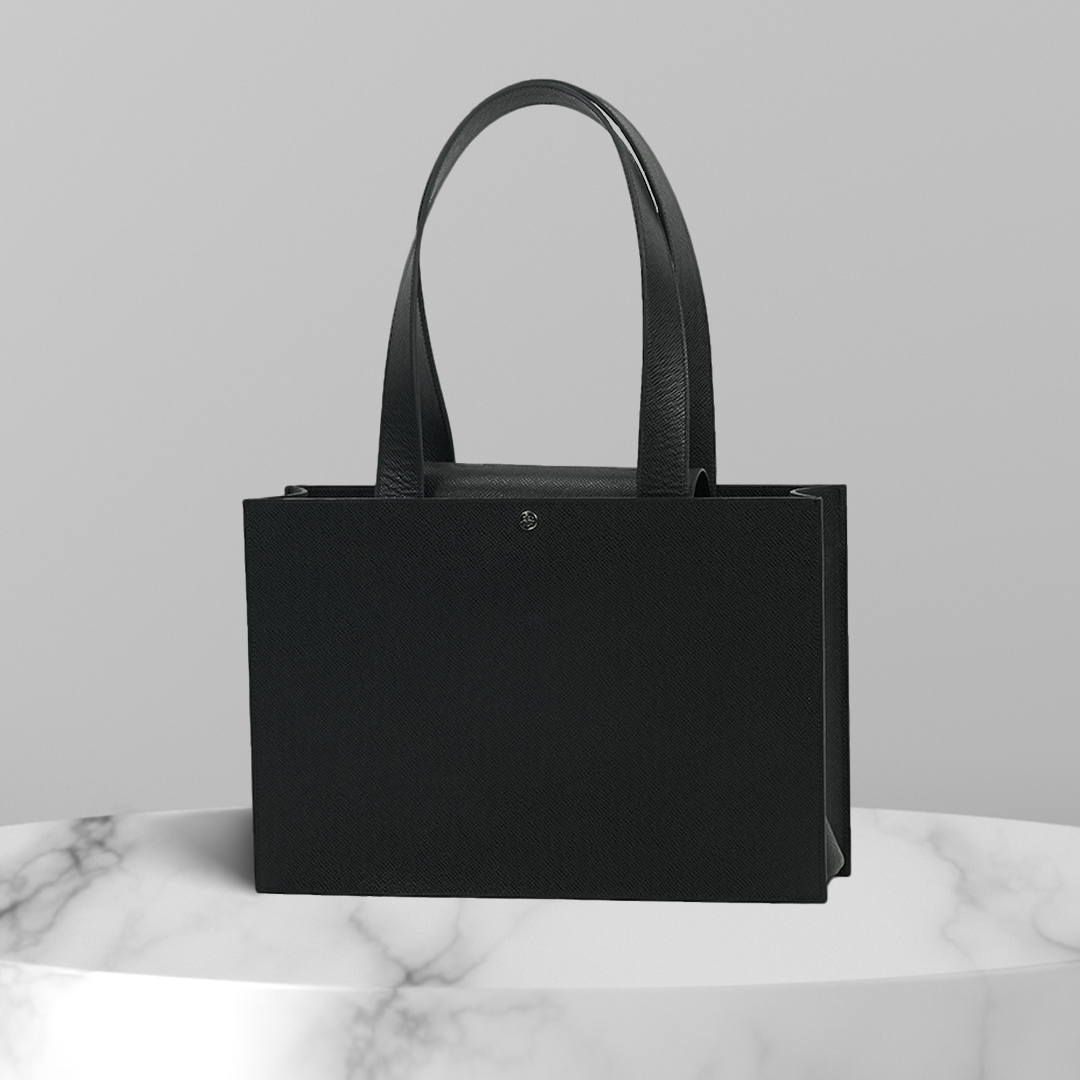 LONA Tote Bag - Blue Epsom - Black