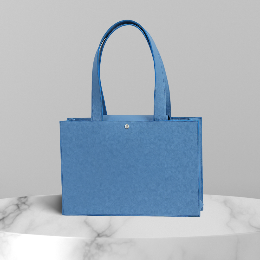 LONA Tote Bag - Baby Blue Epsom