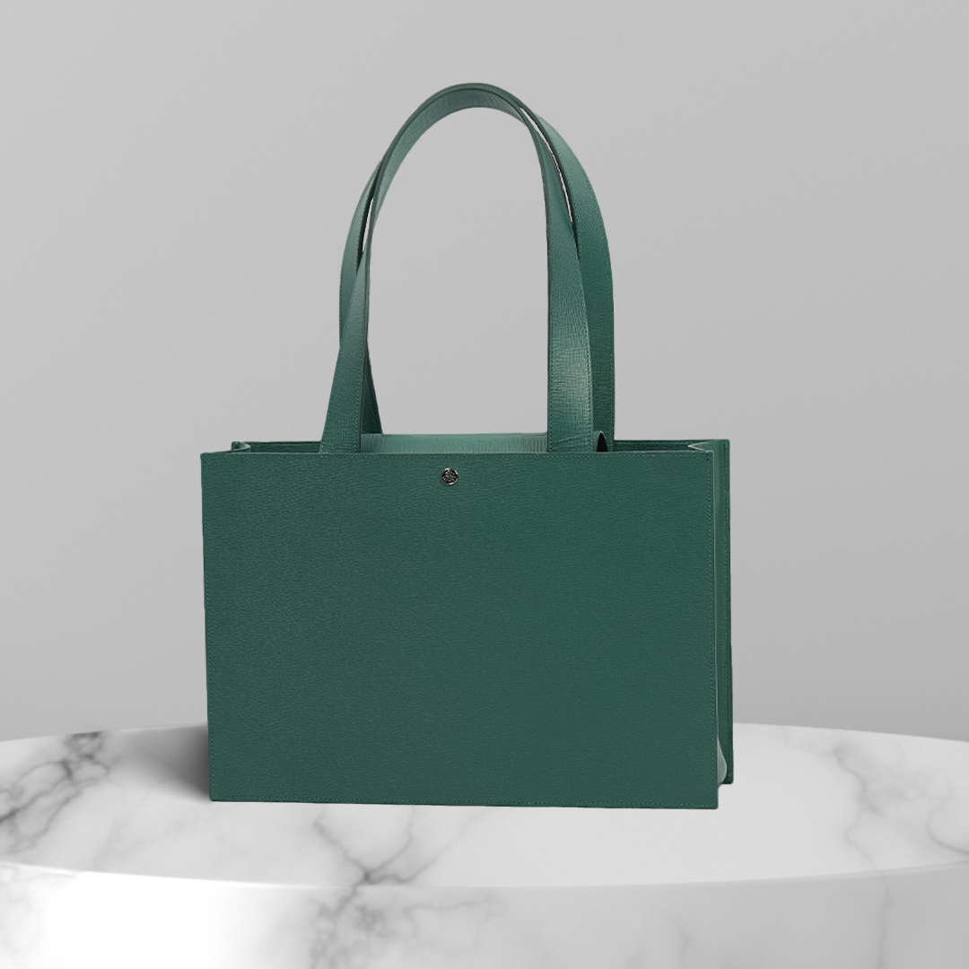 LONA Tote Bag - Saffiano Leather - Green