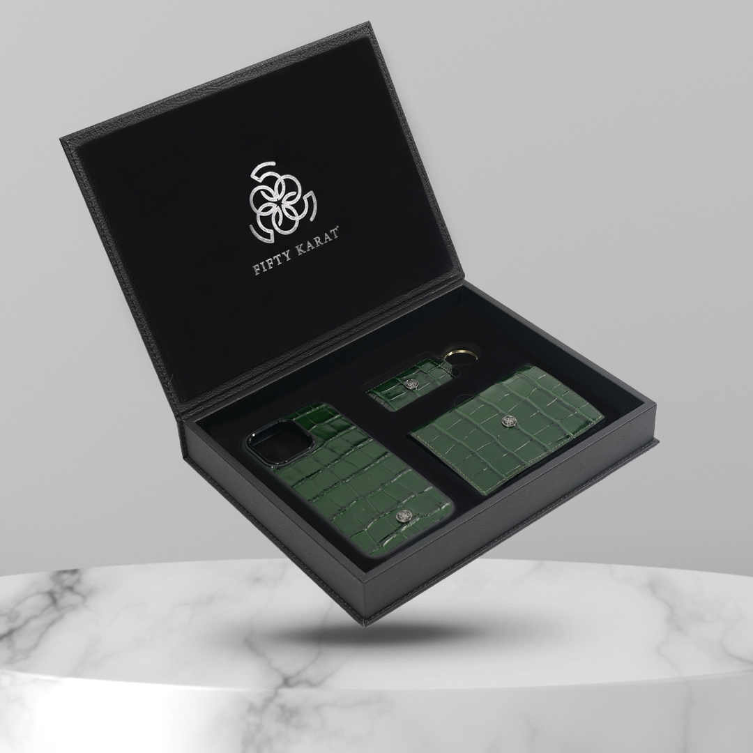 Luxuries Gift Set - Calf Croco Edition