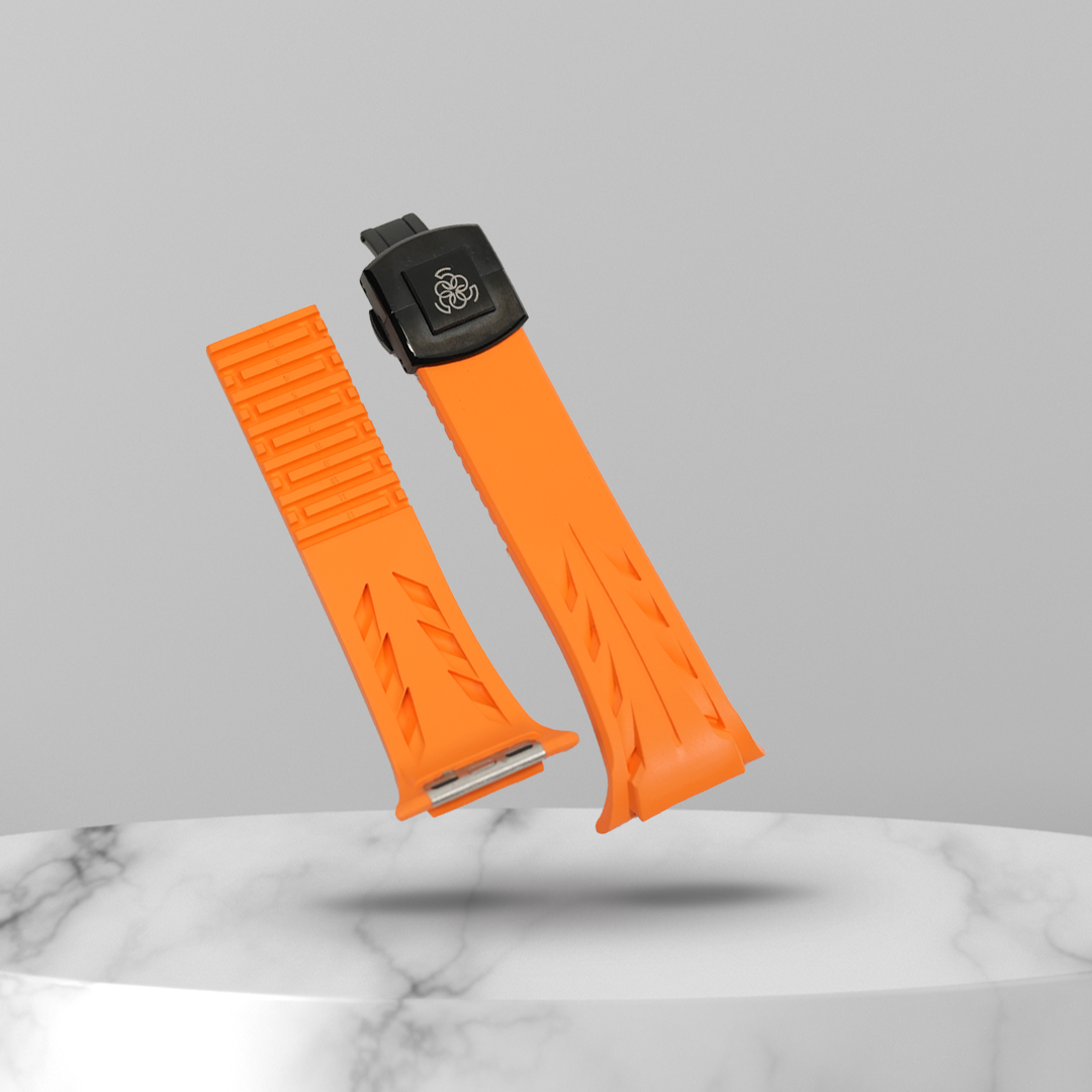 Apple watch strap - FKM Rubber - Orange