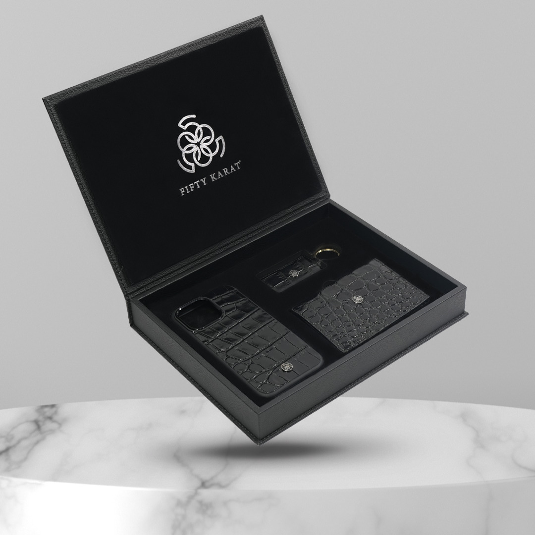 Luxuries Gift Set - Calf Croco Edition